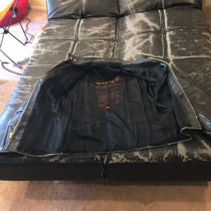 Hand made 1999 leather jacket great china wall